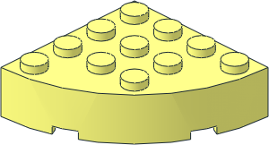 Brick  4 x  4 Corner Round