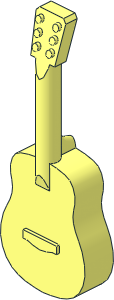 Minifig Acoustic Guitar