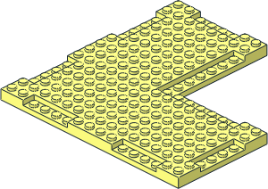 Plate 16 x 16 x 0.667 with  8 x  8 Cutout and Recessed Studs