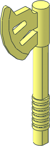 Minifig Weapon Axe Dwarven