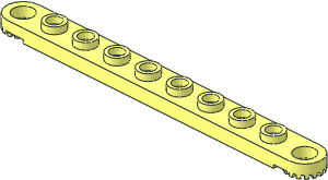 Technic Plate  1 x 10 with Holes