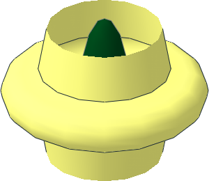 ~Hose Flexible 10L Middle Segment with Dark Green Core Radius  1.5