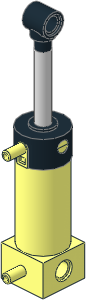 Technic Pneumatic Cylinder  2 x  2 x  5 with 2 Ports (Extended)