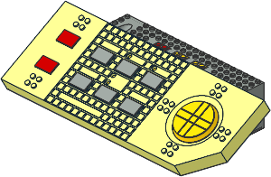 Technic Control Centre II with Red/Grey Buttons (Complete)