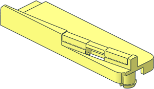~Train Track 9V Switch Tongue Left - Plastic Part