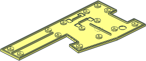 ~Train Track  9V Bottom Plate Right