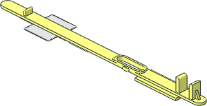 ~Train Track  9V Switch Command Rod with Metal Plate