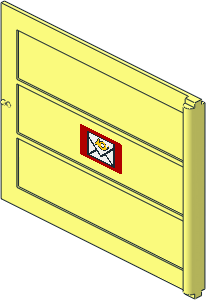 Door Sliding Type 2 with Mail Envelope Sticker on Outside