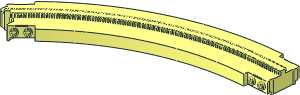 Monorail Track Curve Short Right