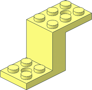 Bracket  5 x  2 x  2.333 with Inside Fillets with Reinforced Bottom