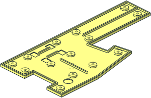 ~Train Track  9V Bottom Plate Left