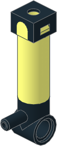 Technic Pneumatic Cylinder  1 x  1 x  5.5 and Cap