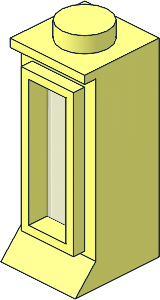 Window  1 x  1 x  2 Classic with Solid Studs (Complete)