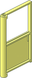 Door  1 x  6 x  8 Right with Window