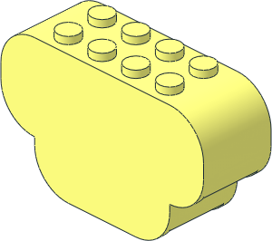 Brick  2 x  6 x  3 with Curved Ends