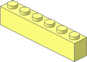 Brick  1 x  6