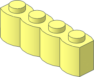 Brick  1 x  4 Log
