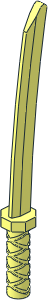 Minifig Sword Katana Type  1 (Octagonal Guard)