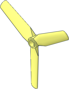 Propeller  3 Blade  9 Diameter with Freestyle Pinhole