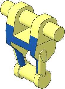 Minifig Mechanical Torso with Blue Insignia Pattern
