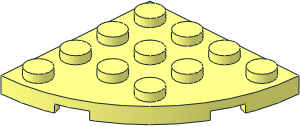 Plate  4 x  4 with Corner Round