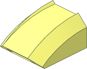 Slope Brick Curved Top  2 x  2 x  1
