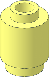 Brick  1 x  1 Round with Hollow Stud