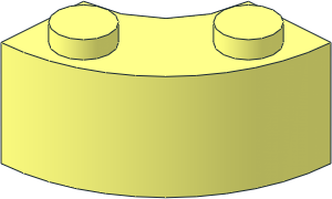 Brick  2 x  2 Corner Round without Stud Notch