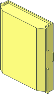 Panel  2 x  8 x  8 Chamfered Front