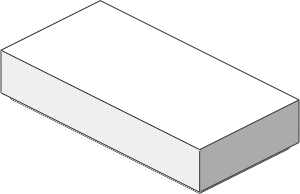 ~_Tile  1 x  2 with Groove White (Obsolete)