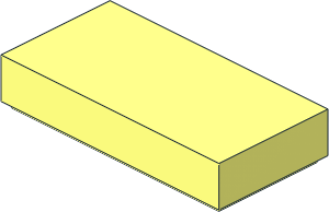 Tile  1 x  2 with Groove