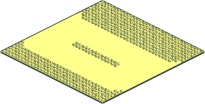 Baseplate 32 x 32 Road 7-Stud Refuge