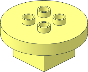 Duplo Furniture Table Round  4 x  4 x  1.5
