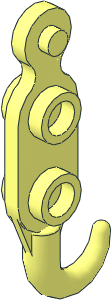 Crane Hook with  4 Studs