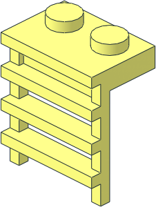 =Plate  1 x  2 with Ladder