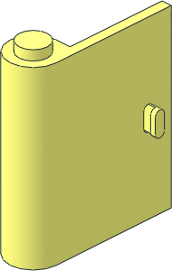 Door  1 x  3 x  3 Left with Vertical Handle with Grip