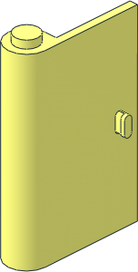 Door  1 x  3 x  4 Left with Vertical Handle with Grip