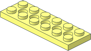 Technic Plate  2 x  6 with Holes