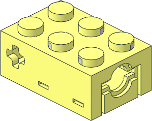 Electric Brick  2 x  3 Sensor Touch - Body Assembly
