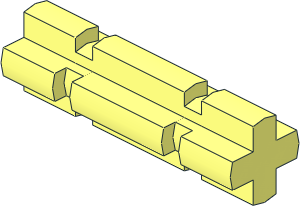 Technic Axle  2 Notched