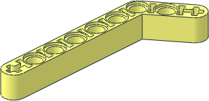Technic Beam  3 x  7 Liftarm Bent 53.13