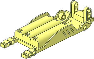 Electric Technic Motor 4.5V  6 x 17 x  5 Base Type 1