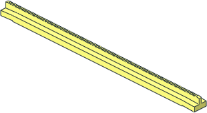 Train Track Rail Straight Tapered