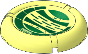 Constraction Disc  5 x  5 Projectile with Bionicle Kanoka 555 Le-Metru Pattern