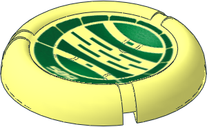 Constraction Disc  5 x  5 Projectile with Bionicle Kanoka 589 Le-Metru Pattern