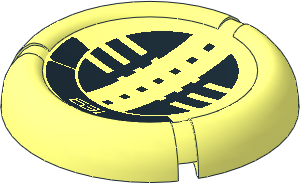 Technic Disc  5 x  5 Projectile with Bionicle Kanoka 631 Onu-Metru Pattern