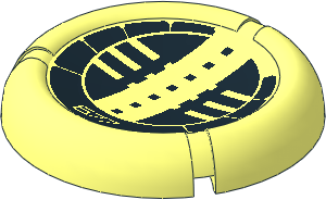 Technic Disc  5 x  5 Projectile with Bionicle Kanoka 677 Onu-Metru Pattern