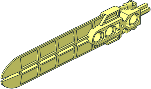 Constraction Blade 12L Double-Edged Sword with  3 Pinholes and Axle