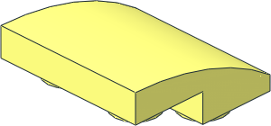 Slope Brick Curved  2 x  2 Inverted