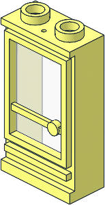Door  1 x  2 x  3 Left with Open Stud with Hole (Complete)
